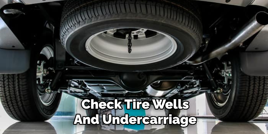 Check Tire Wells
And Undercarriage