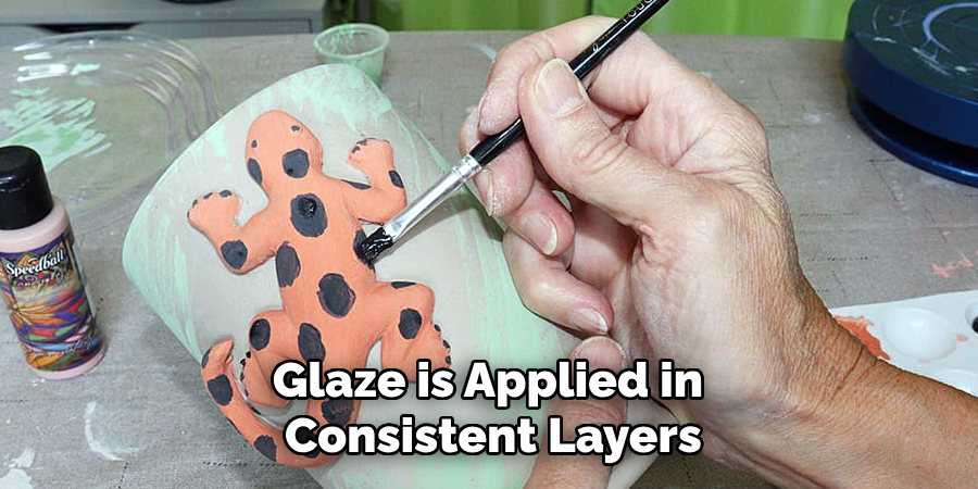 Glaze is Applied in
Consistent Layers