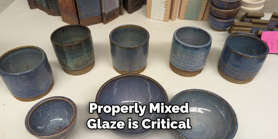 Properly Mixed
Glaze is Critical 