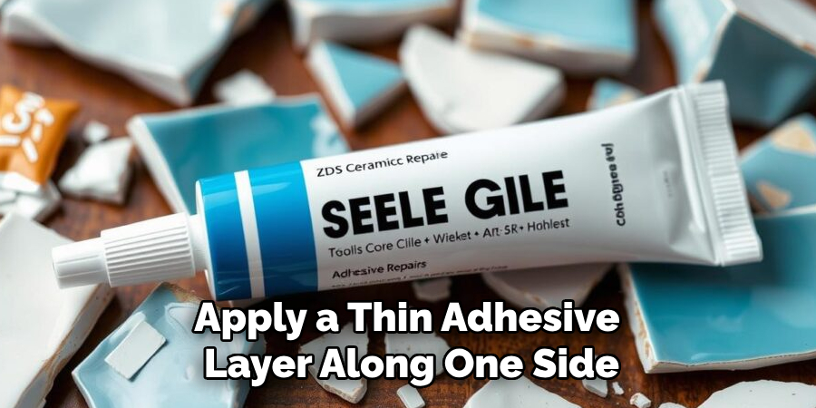 Apply a Thin Adhesive
Layer Along One Side