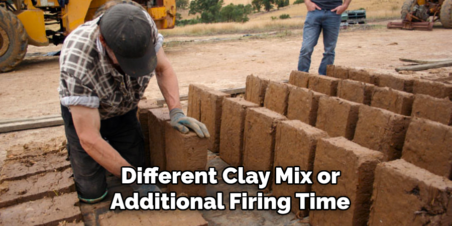 Different Clay Mix or
Additional Firing Time