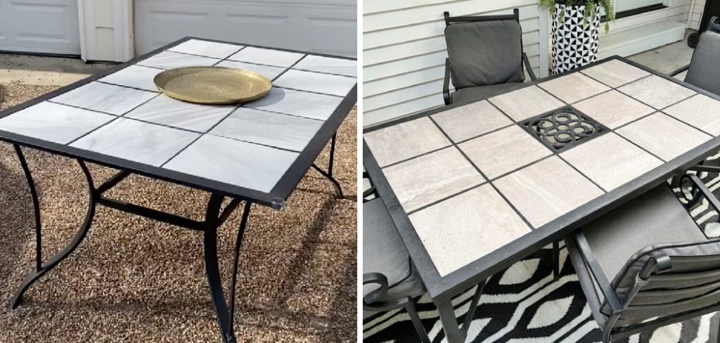 How to Tile a Patio Table