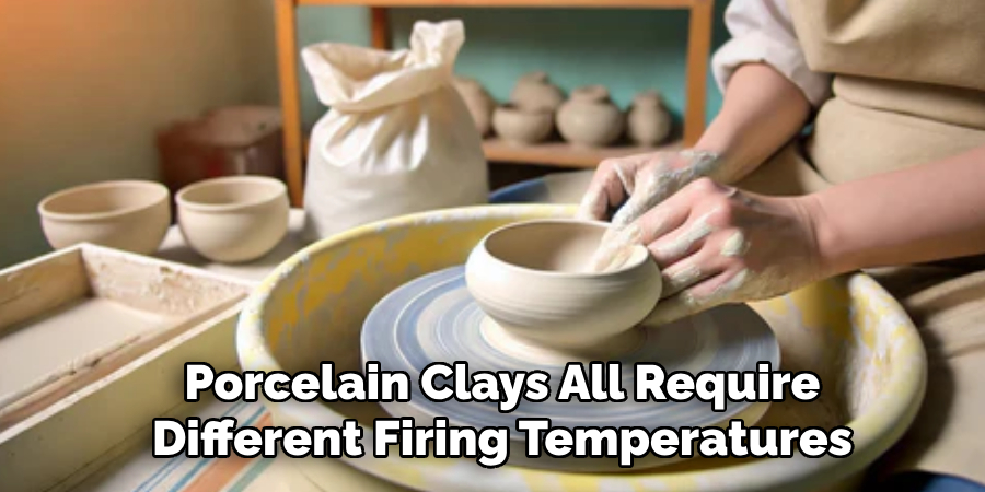 Porcelain Clays All Require
Different Firing Temperatures