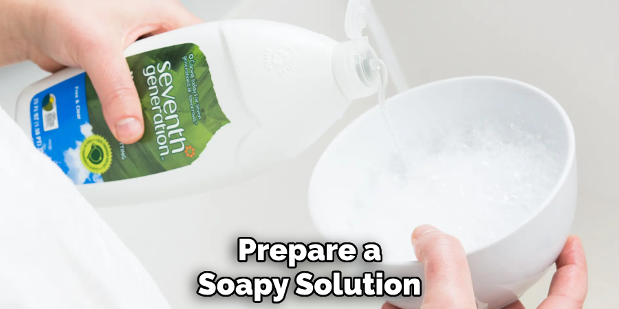 Prepare a
Soapy Solution