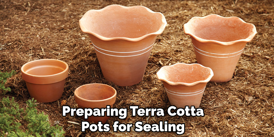Preparing Terra Cotta
Pots for Sealing