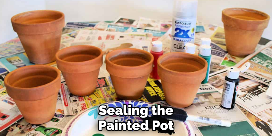 Sealing the
Painted Pot