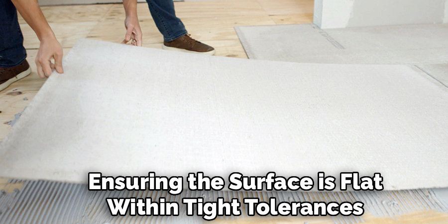 Ensuring the Surface is Flat
Within Tight Tolerances