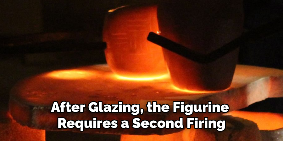 After Glazing, the Figurine Requires a Second Firing