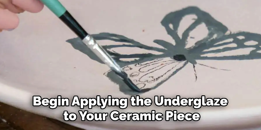 Begin Applying the Underglaze to Your Ceramic Piece