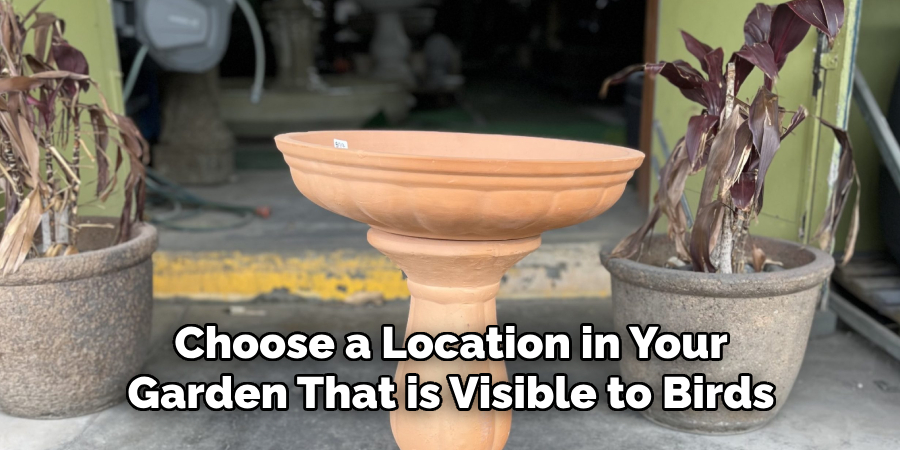 Choose a Location in Your Garden That is Visible to Birds