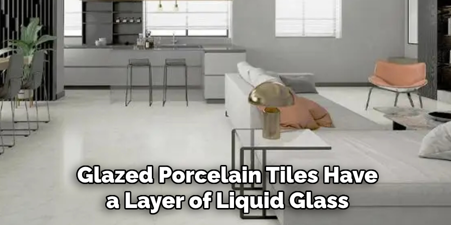 Glazed Porcelain Tiles Have a Layer of Liquid Glass Applied