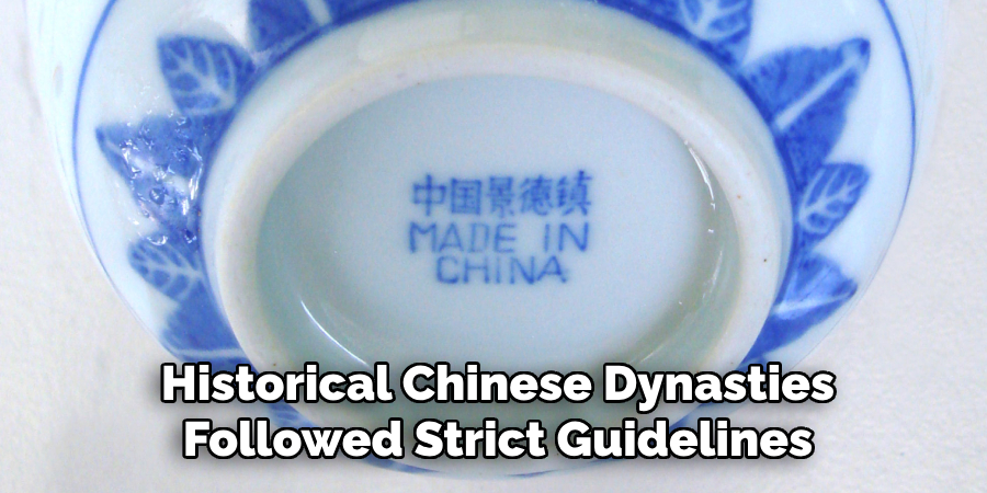 Historical Chinese Dynasties Followed Strict Guidelines