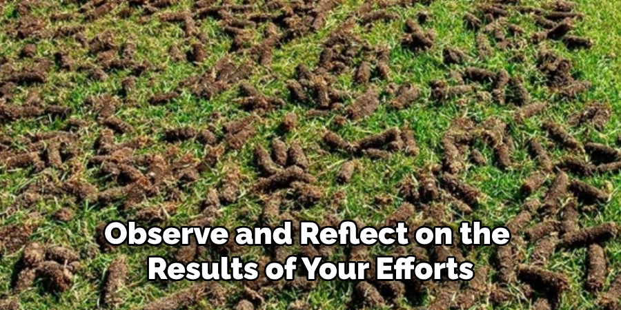 Observe and Reflect on the Results of Your Efforts