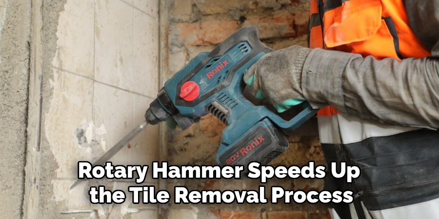 Rotary Hammer Speeds Up the Tile Removal Process