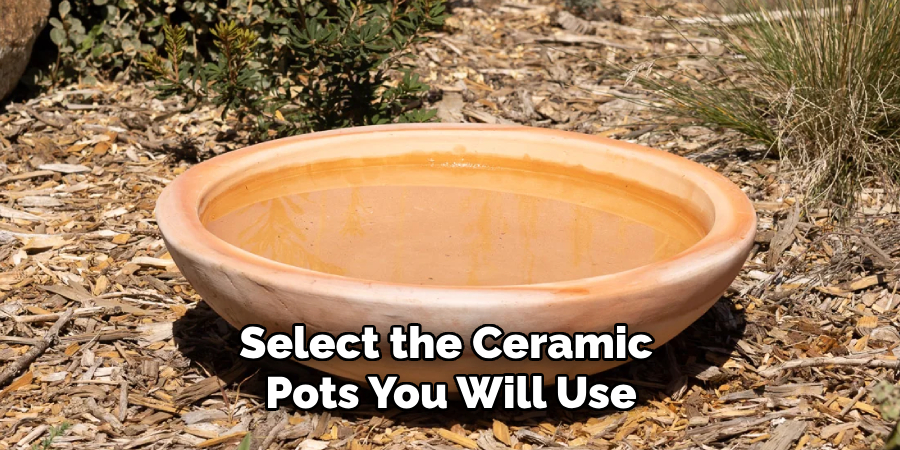 Select the Ceramic Pots You Will Use