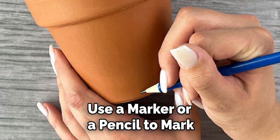 Use a Marker or a Pencil to Mark