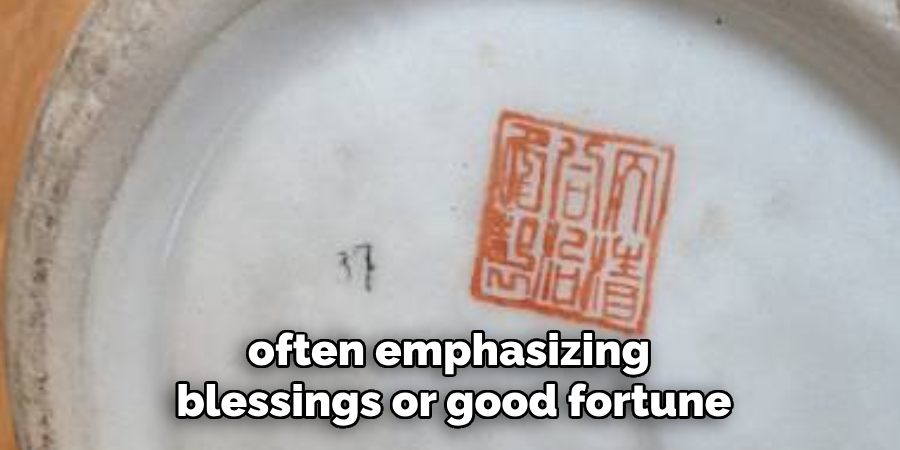 often emphasizing blessings or good fortune