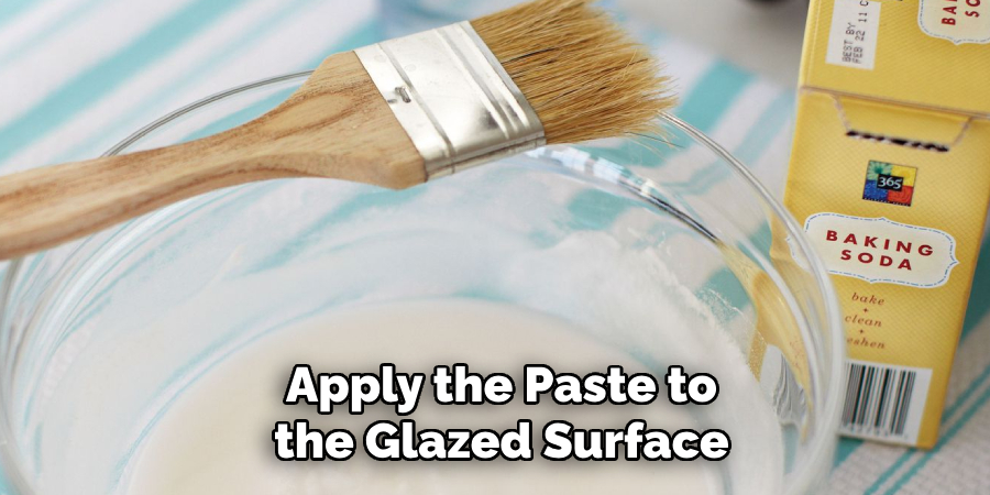 Apply the Paste to the Glazed Surface