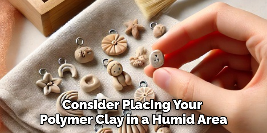 Consider placing your polymer clay in a humid area