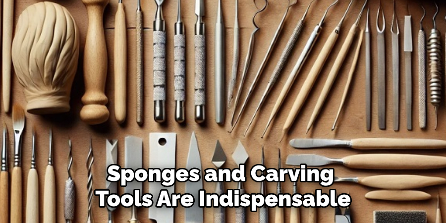 Sponges and Carving Tools Are Indispensable