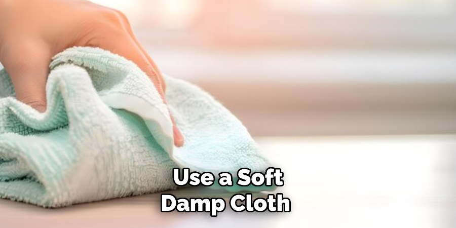 Use a Soft, Damp Cloth 