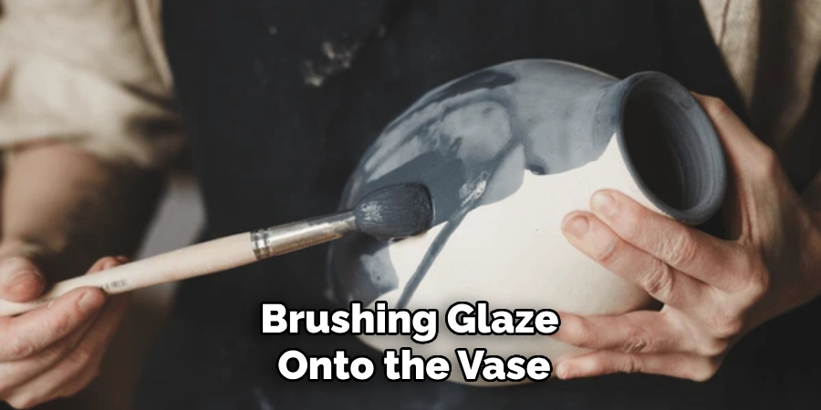 Brushing Glaze Onto the Vase